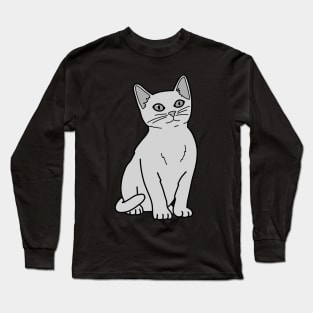 Russian Blue Cat Long Sleeve T-Shirt